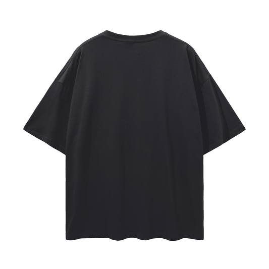 140 Club Drop Shoulder Tee- BLACK