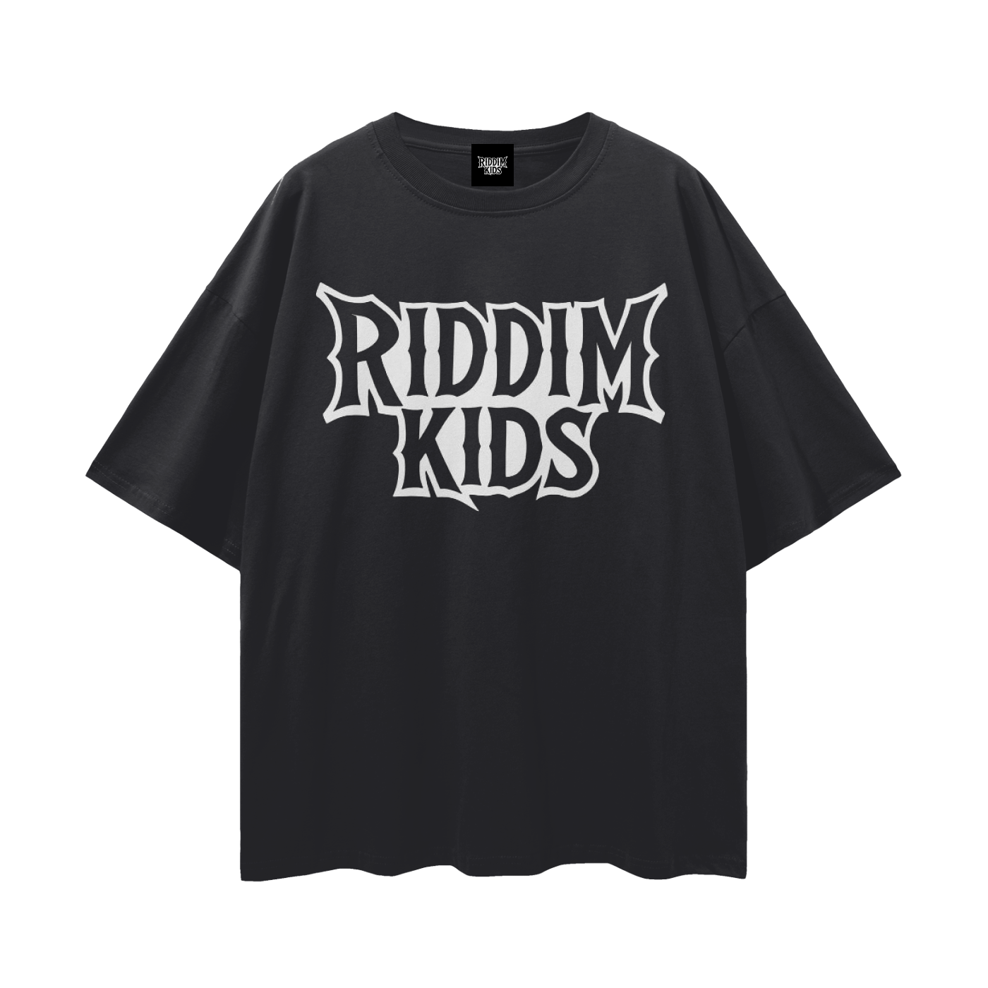 RiddimKids Drop Shoulder Tee - BLACK