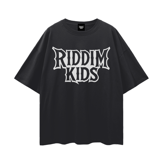 RiddimKids Drop Shoulder Tee - BLACK